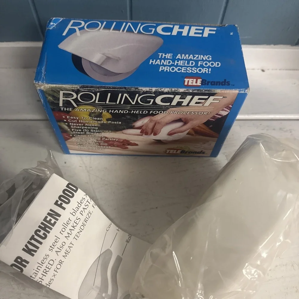Vintage Rolling Chef Hand Held Food Processor‎ by TeleBrands